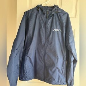 Valencia Sport-Tek HoodedWindbreaker Jacket - Navy Blue - Size L
